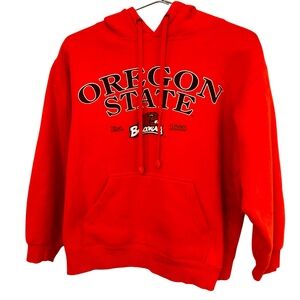 Vintage High End Oregon State University Beavers Orange Men's S Hoodie